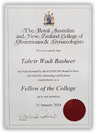 Royal Australian and New Zealand College of Obstricians & Gynecologists